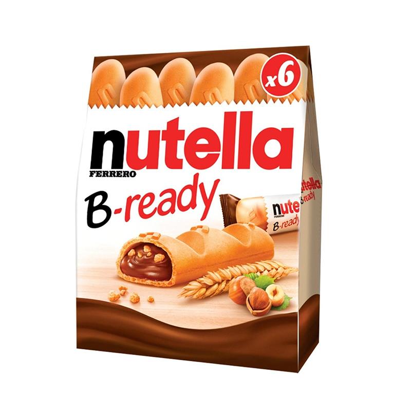 WAFER FERRERO BREADY RECHEADO DE NUTELLA COM CACAU T6 132G