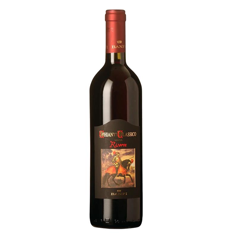 VINHO DE MESA TINTO BANFI CHIANTI CLASSICO RISERVA 2022 750ML 14%