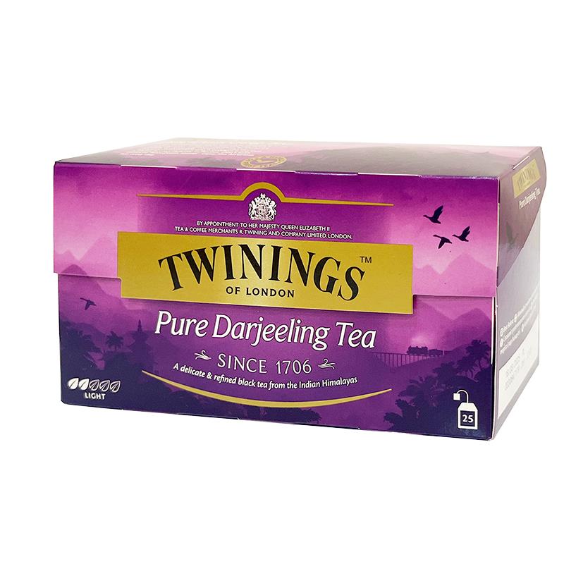 CHA PRETO INFUSAO TWININGS PURE DARJEELING 25S 25X2G 1010956