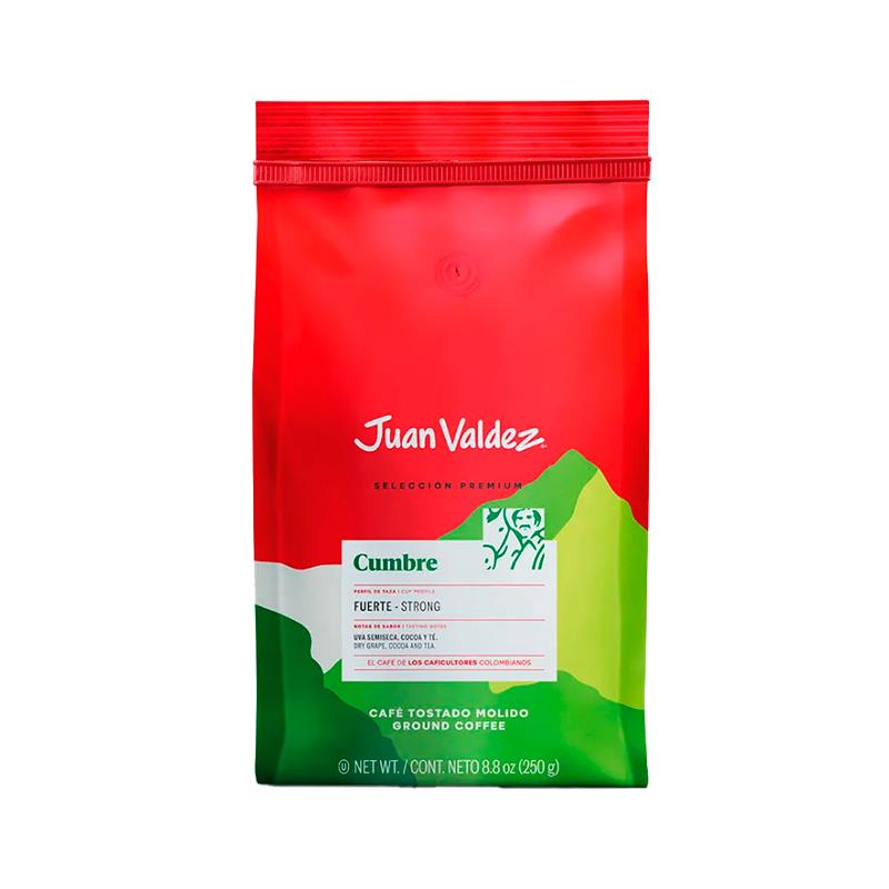 CAFE MOIDO JUAN VALDEZ ESPECIAL PARA ESPRESSO VOLCAN FUERTE 250G