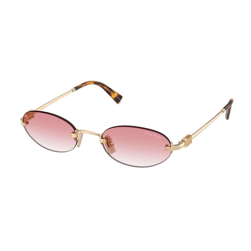 OCULOS DE SOL FEMININO MIU MIU TAM 51 20 140 DOURADO 0MU A54S ZVN70O51