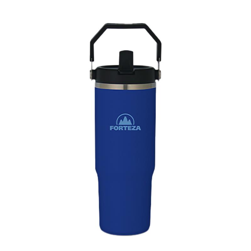 JARRA TERMICA DE ACO INOXIDAVEL FORTEZA FLIP STRAW 900ML FZ-BH09B BLUE