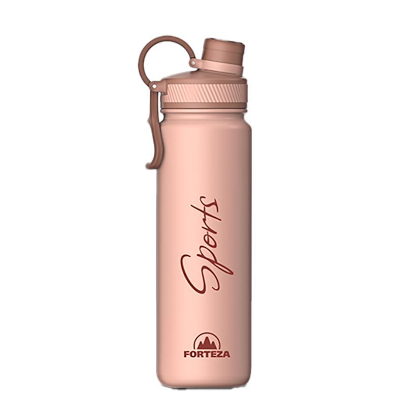 JARRA TERMICA DE ACO INOXIDAVEL FORTEZA STRAW ROSE GOLD 850ML FZ-BF085RG