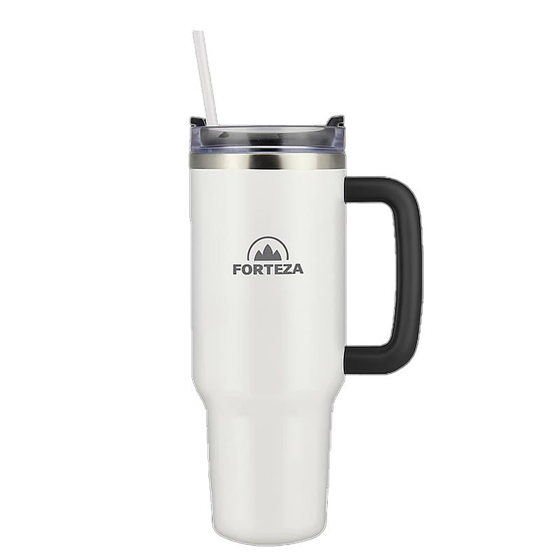 JARRA TERMICA DE ACO INOXIDAVEL FORTEZA FLIP STRAW 1.2L FZ-S120W BRANCO