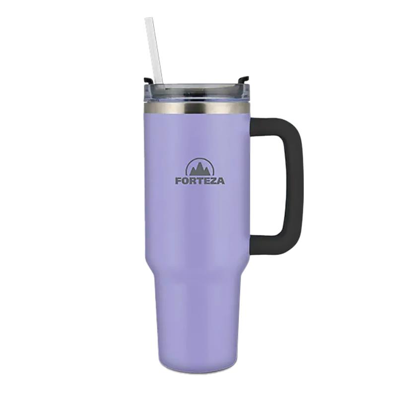 JARRA TERMICA DE ACO INOXIDAVEL FORTEZA FLIP STRAW 1.2L FZ-S120P ROXO