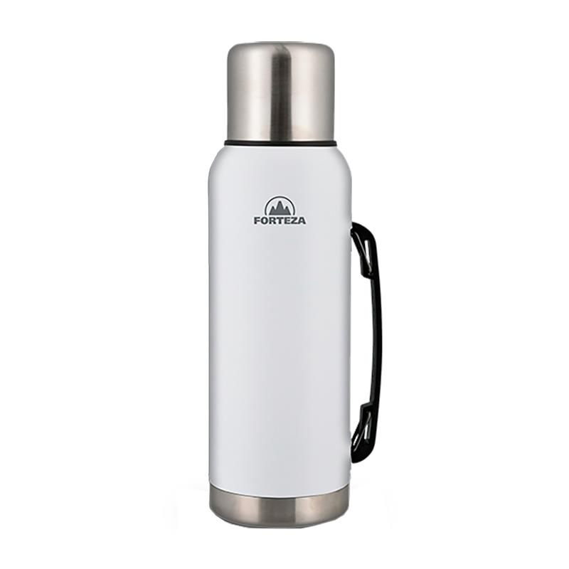 GARRAFA TERMICA DE ACO INOXIDAVEL FORTEZA CLASSIC THERMO 1L FZ-T10W BRANCO