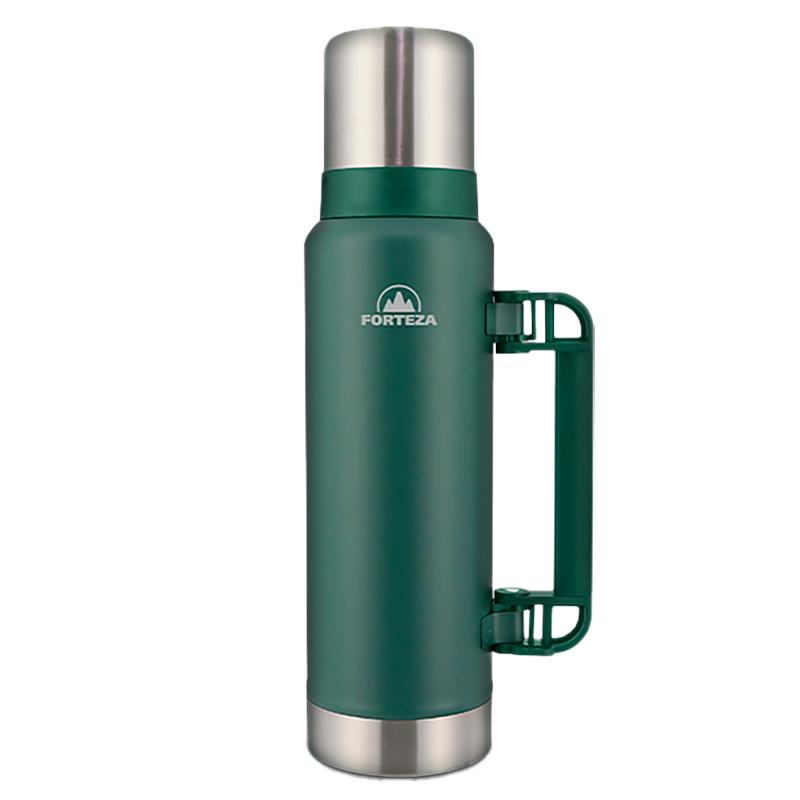 GARRAFA TERMICA DE ACO INOXIDAVEL FORTEZA CLASSIC THERMO 1.2L FZ-T12G VERDE