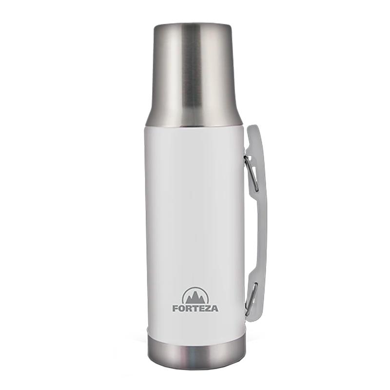 GARRAFA TERMICA DE ACO INOXIDAVEL FORTEZA 1L FZTN10W BRANCA