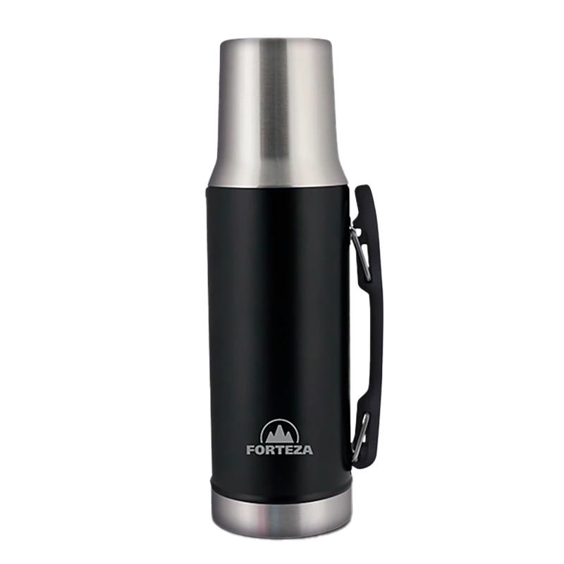 GARRAFA TERMICA DE ACO INOXIDAVEL FORTEZA 1L FZ-TN10K PRETO