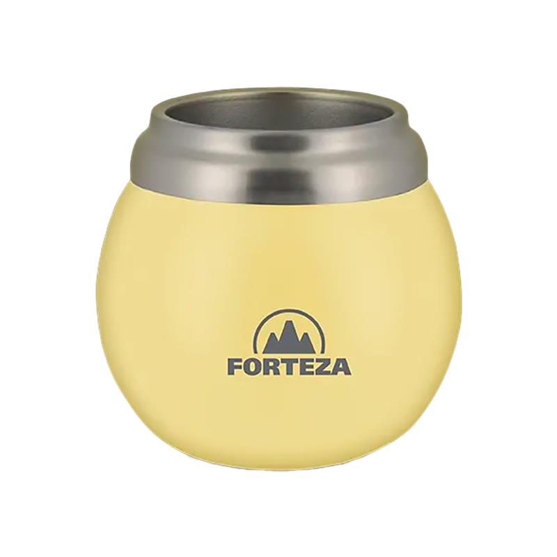 CUIA PARA MATE DE ACO INOXIDAVEL CLASSIC FORTEZA 210ML FZ-M21Y AMARELO
