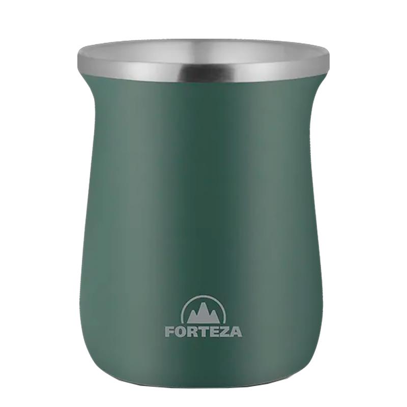 CUIA PARA MATE DE ACO INOXIDAVEL FORTEZA 260ML FZ-M26G VERDE