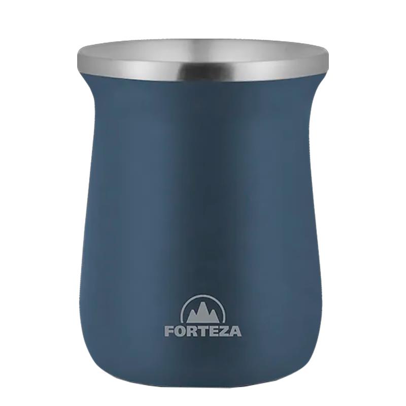 CUIA PARA MATE DE ACO INOXIDAVEL FORTEZA 260ML FZ-M26NB AZUL MARINHO