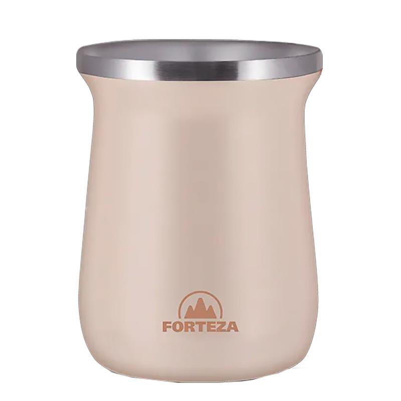 CUIA PARA MATE DE ACO INOXIDAVEL FORTEZA 260ML FZ-M26R ROSE GOLD