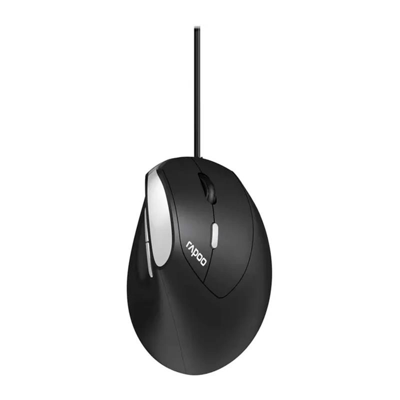 MOUSE C/FIO RAPOO SILENCIOSO SILENT PRETO EV200