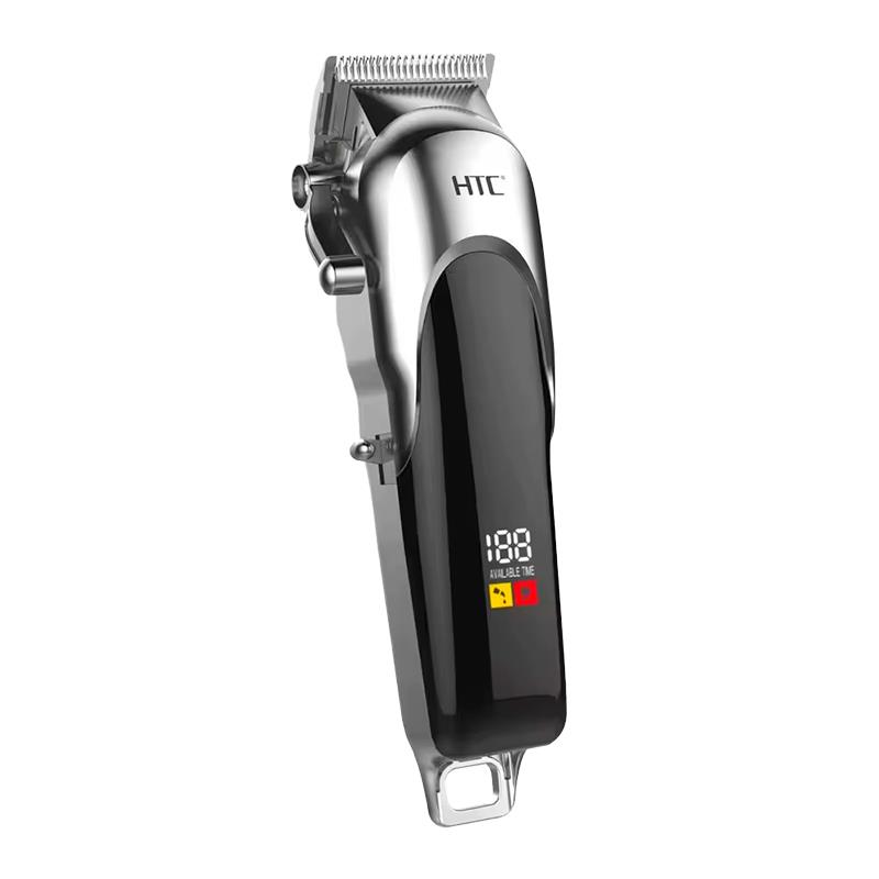 MAQUINA DE CORTAR CABELO E BARBA HTC RECARREGAVEL PRETO CT-8087