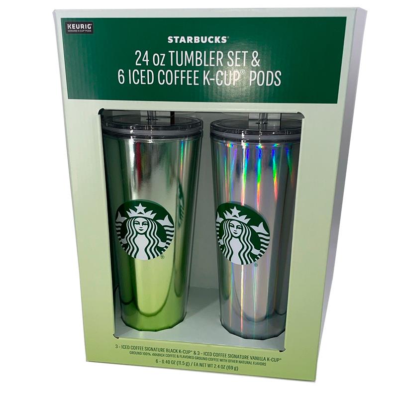GARRAFA KEURIG STARBUCKS BLACK KCUP VANILLA VERDE/PRATA 680ML
