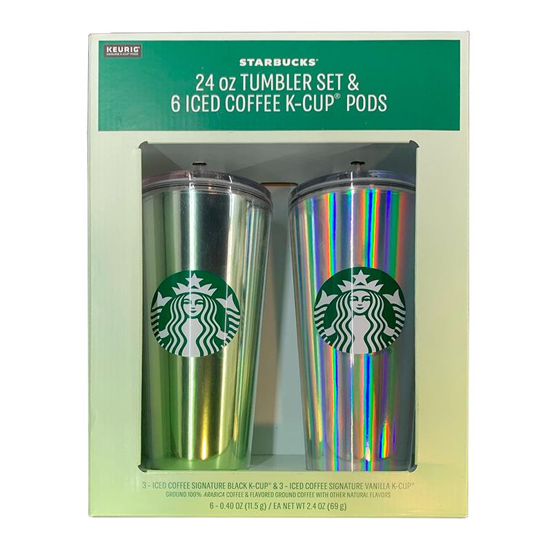 GARRAFA KEURIG STARBUCKS BLACK KCUP VANILLA VERDE/PRATA 680ML