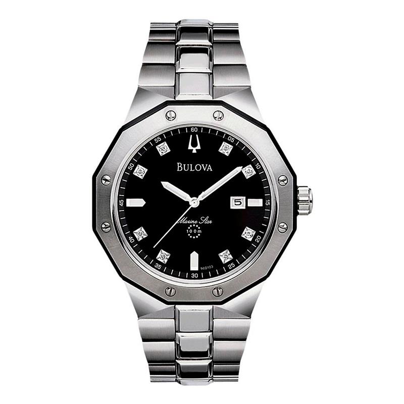 RELOGIO DE PULSO QUARTZ MASCULINO BULOVA DUAS CORES 44MM 98D103