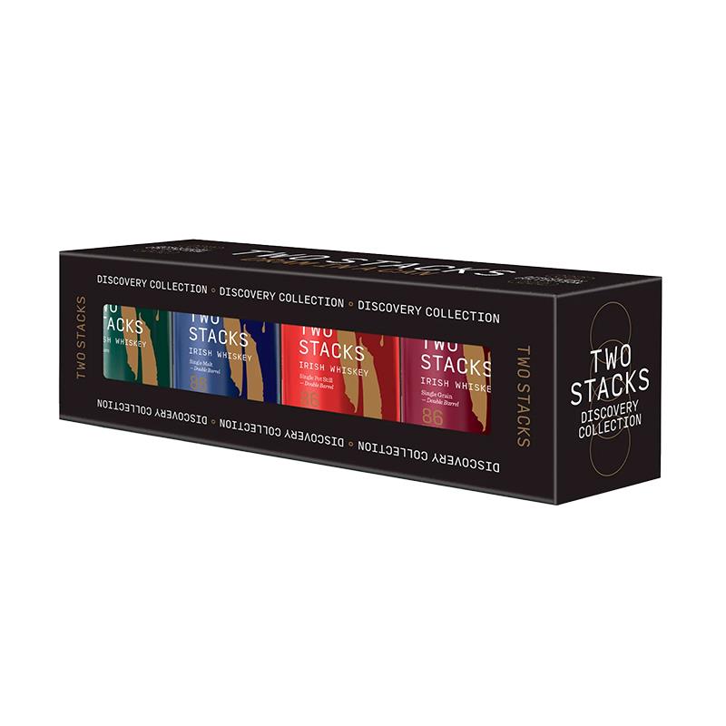 KIT WHISKY E LICOR TWO STACKS DRAM IN A CAN 3 WHISKY 43% E 1 LICOR 17.5% 4PACK 100ML