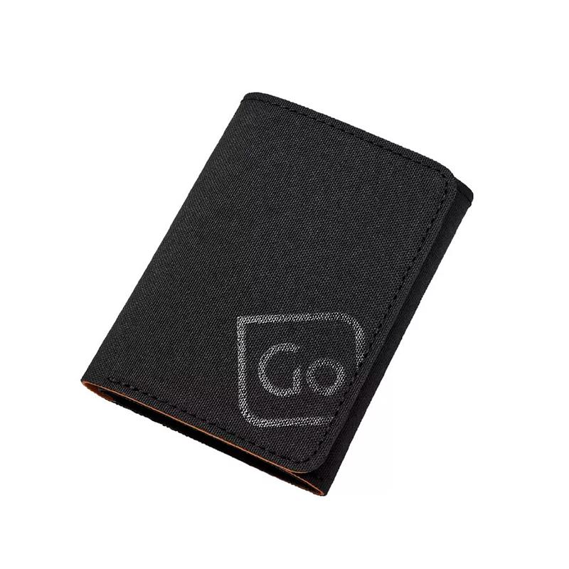 CARTEIRA GO TRAVEL C/TECIDO BLOQUEADOR RFID TRIFOLD WALLET PRETO REF 684,301