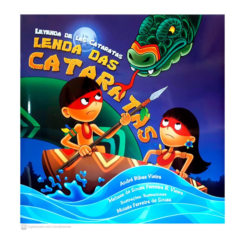 LIVRO NAIPI E TAROBA LENDA DAS CATARATAS PORTUGUES ESPANHOL INGLES