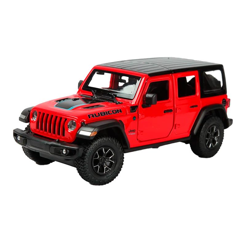 CARRINHO RASTAR DIE CAST JEEP WRANGLER RUBICON 64610 VERMELHO
