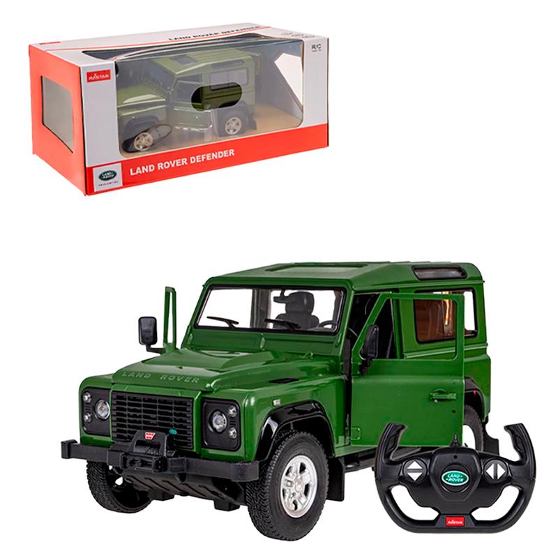 CARRINHO AUTOMODELO RASTAR LAND ROVER DEFENDER C/REBOQUE RC 1/14 78400 DIVERSOS