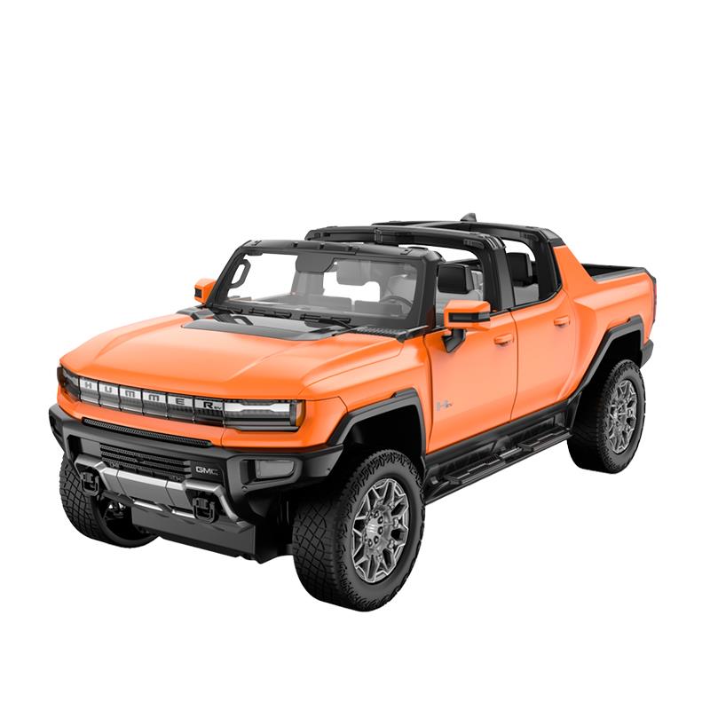 CARRINHO AUTOMODELO RASTAR HUMMER EV 1/16 93000 LARANJA
