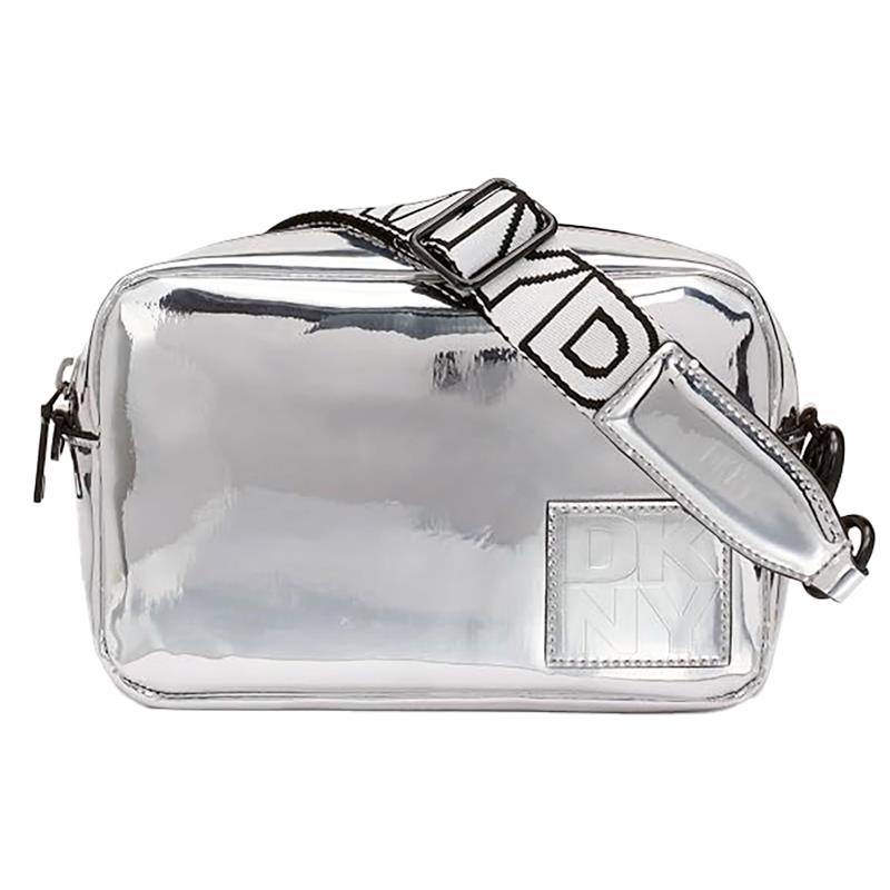 BOLSA FEMININA DKNY KENZA CAMERA CROSSBODY SILVER R41EXC33-SIL