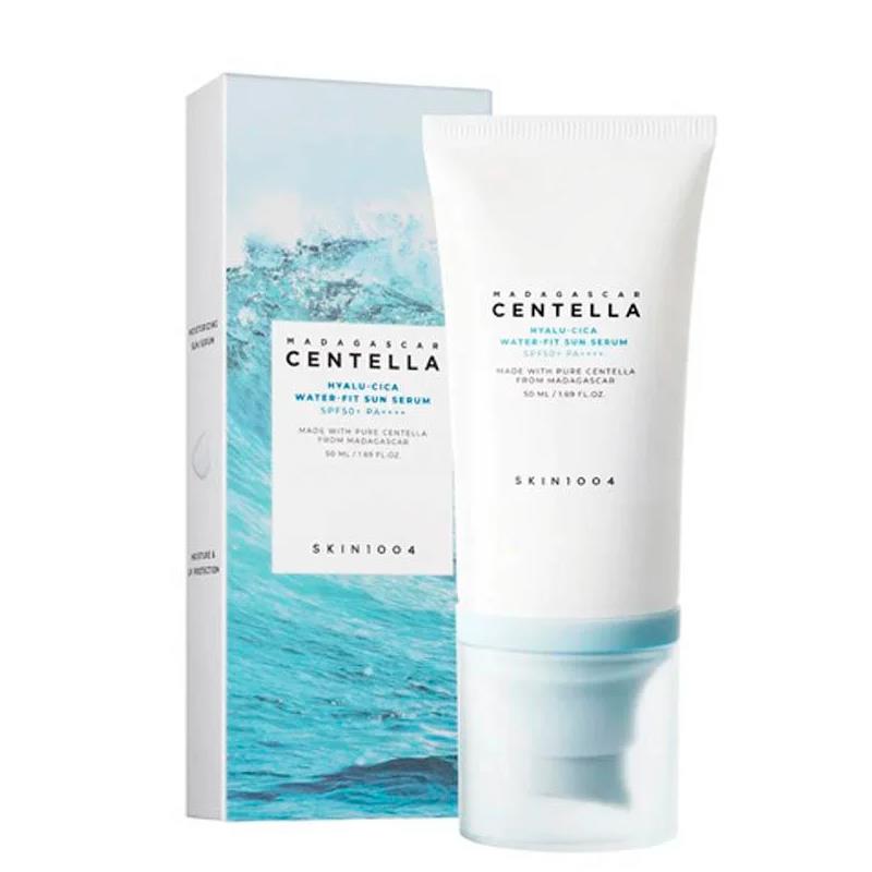 PROTETOR FACIAL SOLAR HIDRATANTE SKIN1004 MADAGASCAR CENTELLA HYALUCICA WATERFIT 50ML