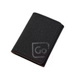 CARTEIRA GO TRAVEL C/TECIDO BLOQUEADOR RFID TRIFOLD WALLET PRETO