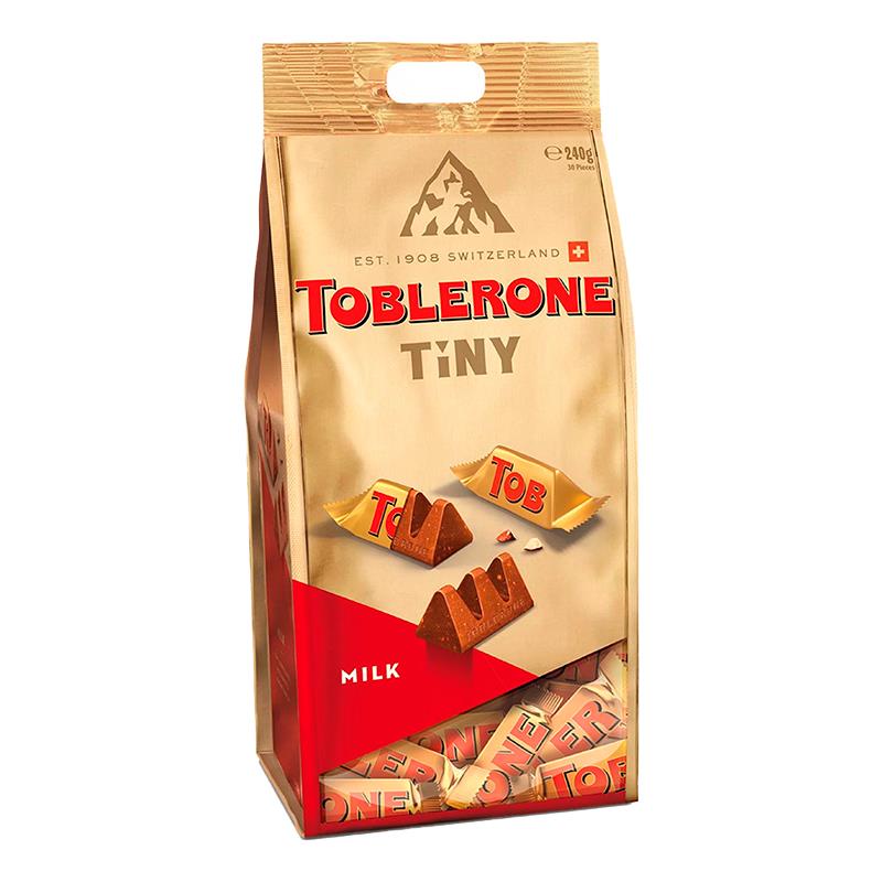 PACOTE CHOCOLATE TOBLERONE TINY MILK BAG 240G