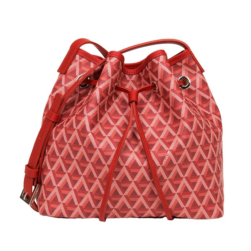 BOLSA FEMININA DE OMBRO LANCASTER IKON 41801 VERMELHO