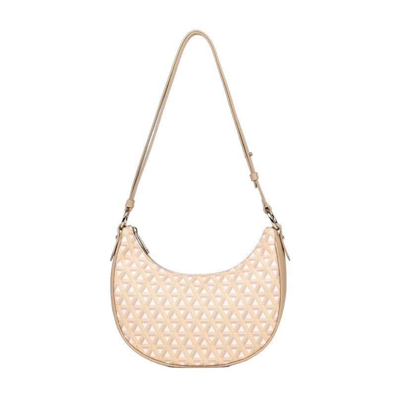 BOLSA FEMININA DE OMBRO LANCASTER HOBO IKON IT 480102 BEIGE