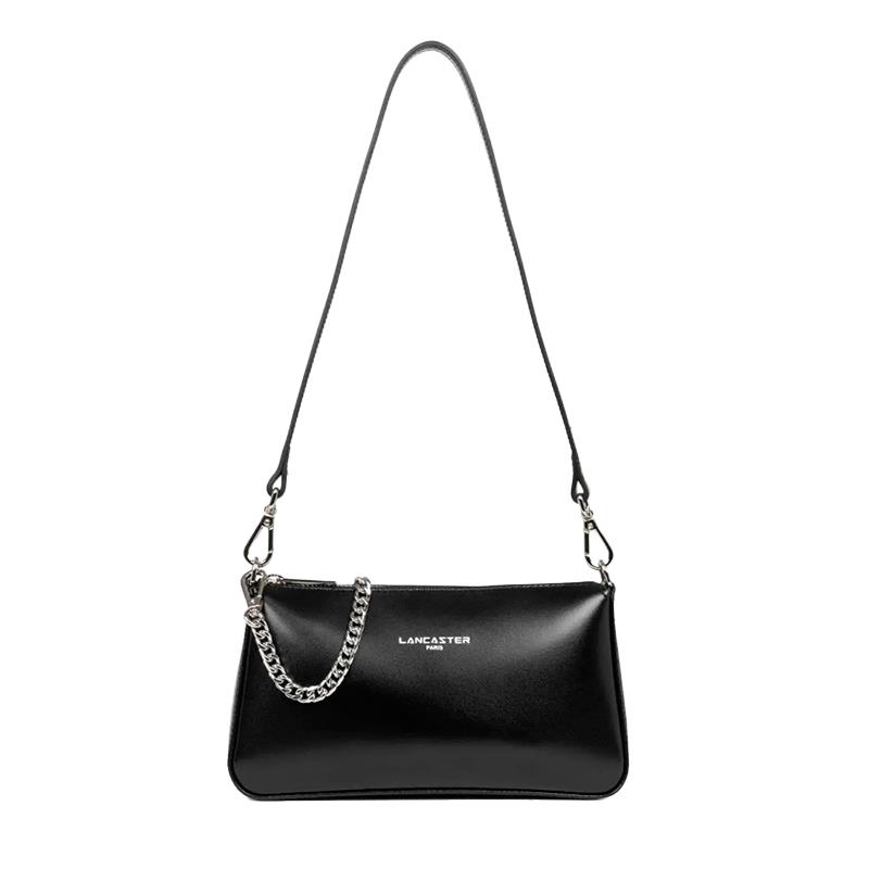 BOLSA FEMININA DE OMBRO LANCASTER SUAVE EVEN 43314 BLACK