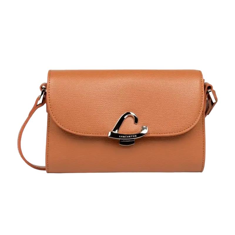 BOLSA FEMININA TRANSVERSAL LANCASTER PEQUENA SIERRA PHILOS 438020 CAMEL