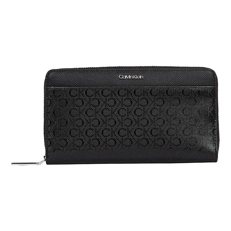 CARTEIRA FEMININA CALVIN KLEIN K60K6130720GJ CLASSIC MONO BLACK OS