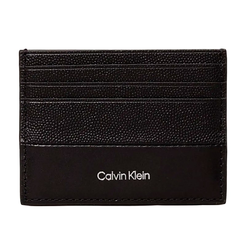 CARTEIRA MASCULINA ADULTO CALVIN KLEIN K50K512688BEH BLACK CAVIAR GRAINSMOOTH OS