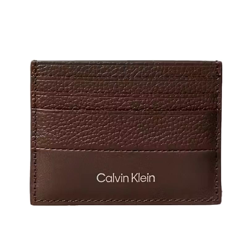 CARTEIRA MASCULINA ADULTO CALVIN KLEIN K50K512315BAW JAVA BROWN PEBBLE AND SMOOTH