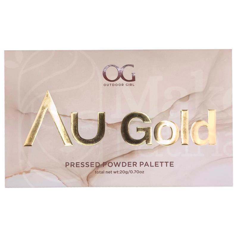 PALETA DE SOMBRA PARA OLHOS OG 4527602 18 CORES AU GOLD PRESSED POWDER PALETTE DE7274 20G