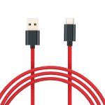 CABO XIAOMI USB C 1M TRANCADO VERMELHO