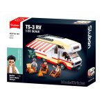 CARRINHO DE MONTAR SLUBAN TRAILER RV TS3 MODEL BRICKS 1/35 506PCS M38B1193