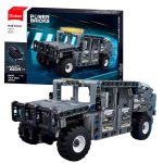 CARRINHO DE MONTAR SLUBAN HUMMER POWER BRICKS C/RETROFRICCAO 228PCS M38B1331