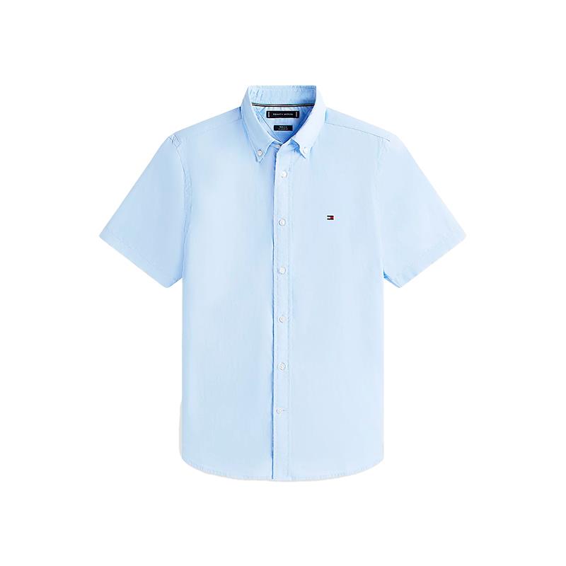 CAMISETA MASCULINA TOMMY HILFIGER FLEX POPLIN SOLID S/S SHIRT TAM XL MW0MW37584C3QXL AZUL