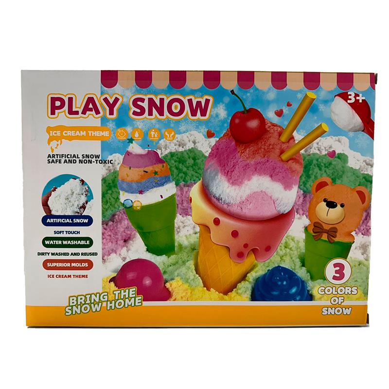 BRINQUEDO PLAY SNOW NEVE ARTIFICIAL PARA MODELAR SORVETES LC452C