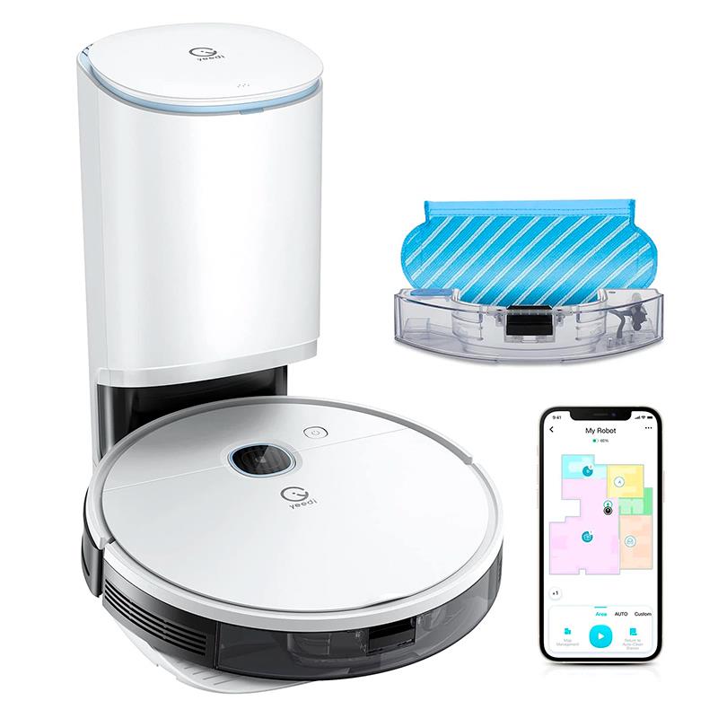 ASPIRADOR DE PO DE CHAO ECOVACS YEEDI VAC STATION WIFI DVX34 WHITE