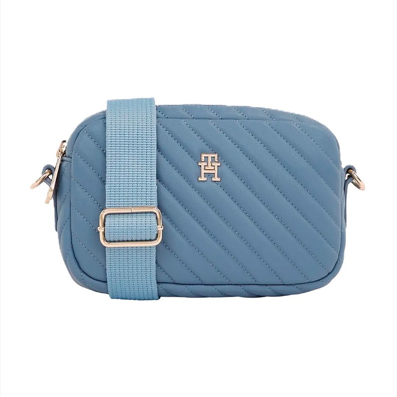 BOLSA FEMININA TOMMY HILFIGER POPPY REFORM CAMERA BAG QU AW0AW17011C0ZOS AZUL