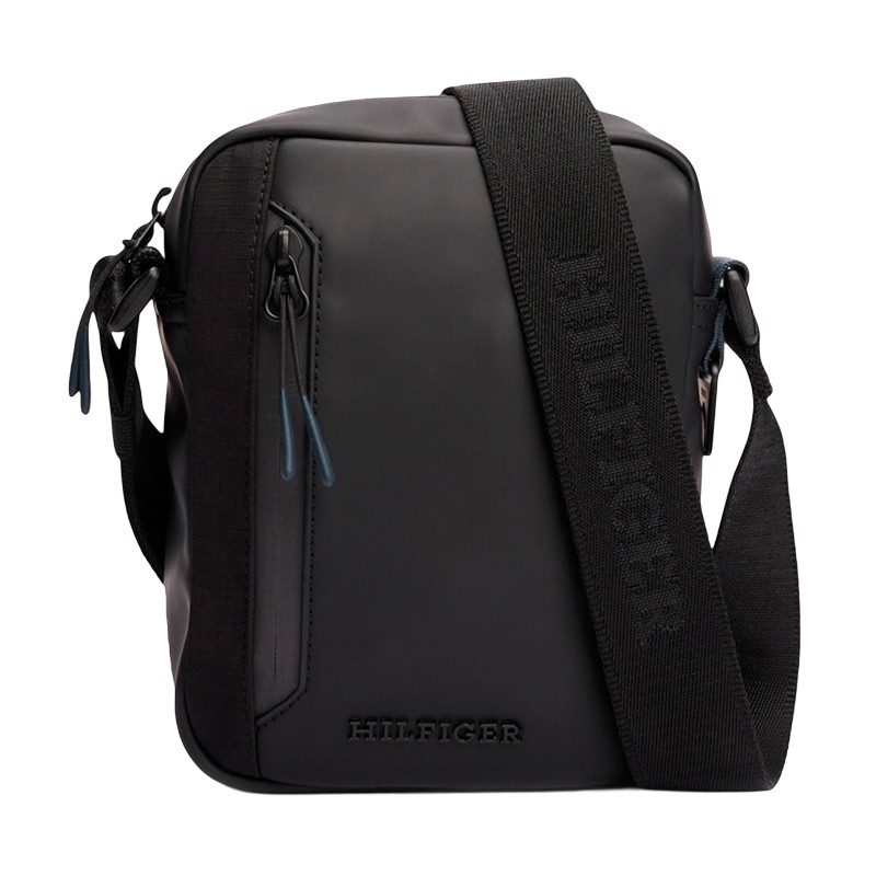BOLSA MASCULINO TOMMY HILFIGER THP MINI REPORTER AM0AM13312BDSOS PRETO