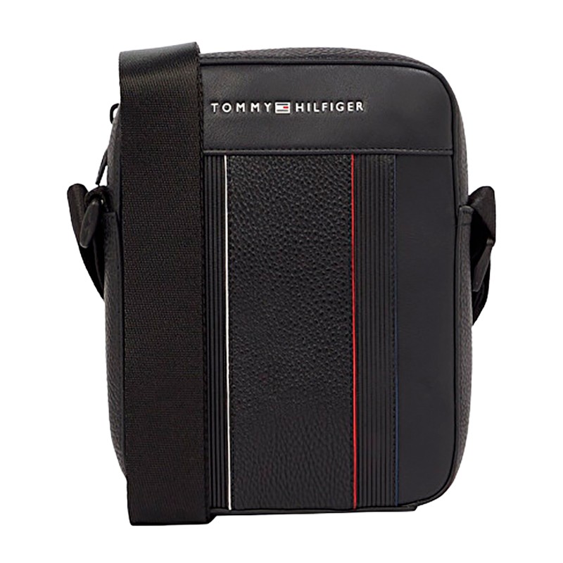 BOLSA MASCULINO TOMMY HILFIGER THP MINI REPORTER AM0AM13300BDSOS PRETO