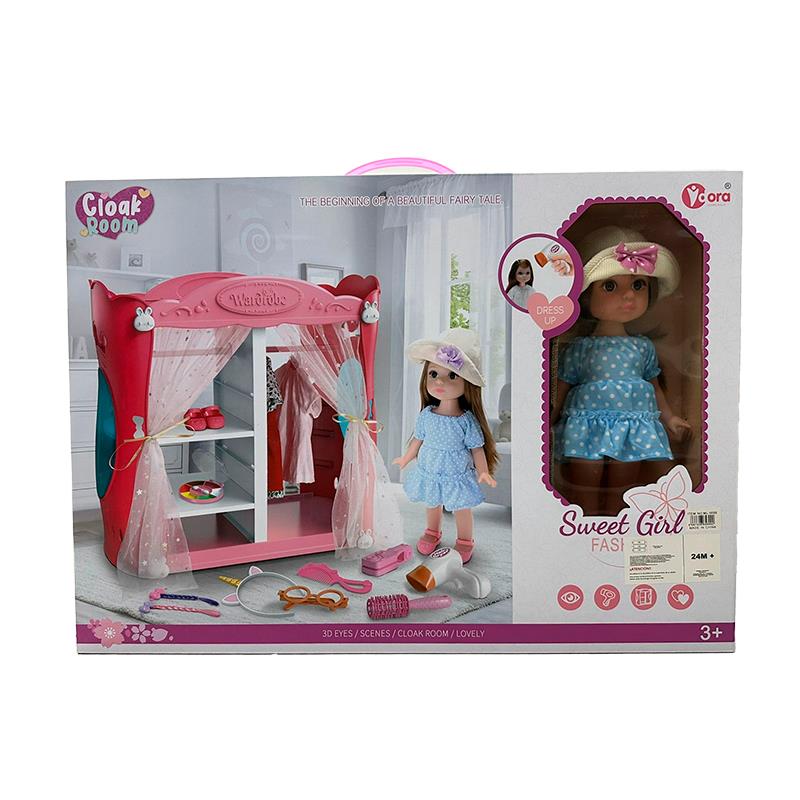 CONJUNTO DE BONECA VDORA C/CLOSET E ACESSORIOS WZB99065